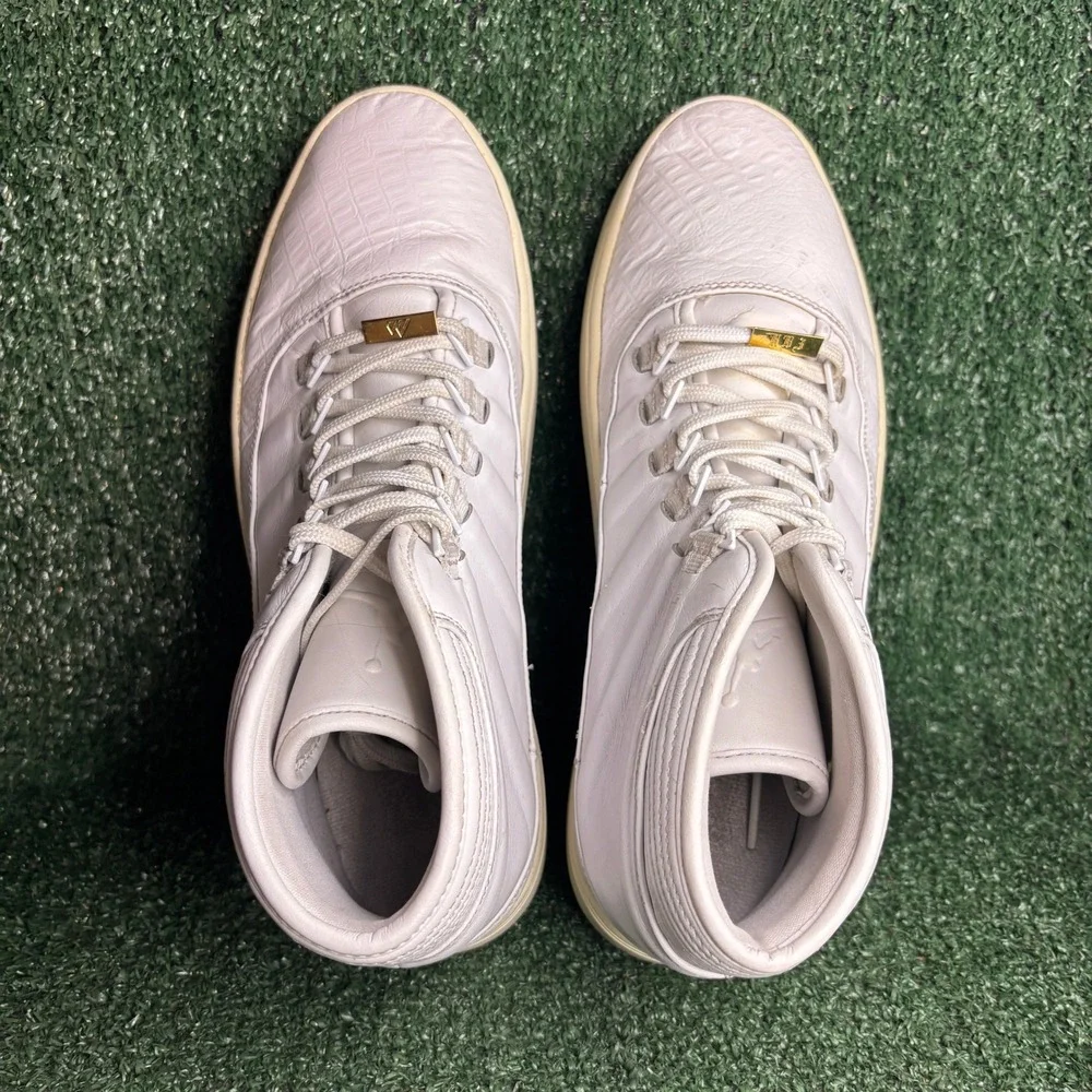 Jordan Westbrook 0 Croc Leather High Top Lifestyle Sneakers White Mens Size 12